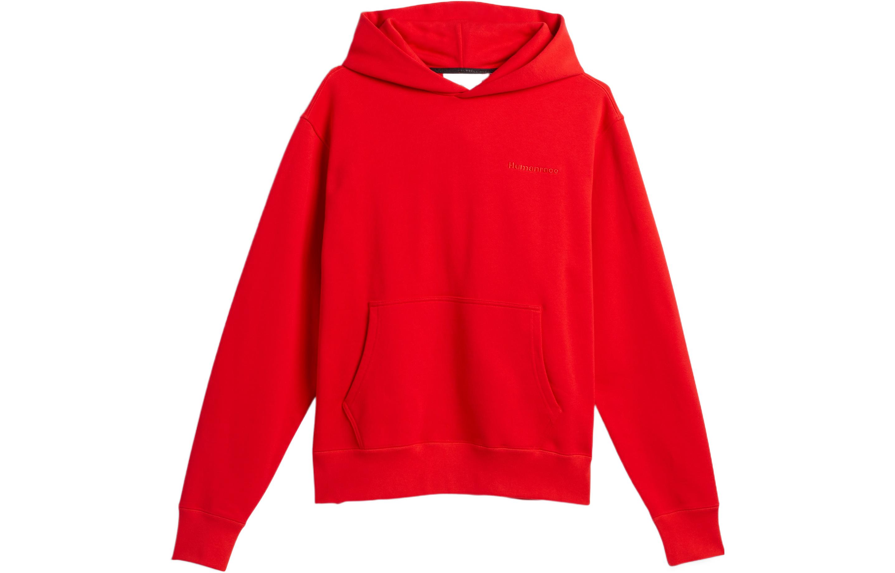adidas Originals Pharrell Williams Red Hoodie Unisex Casual Sweatshirt HF9903