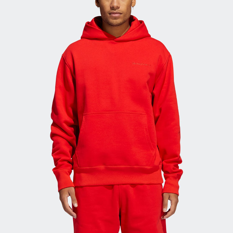 adidas Originals Pharrell Williams Red Hoodie Unisex Casual Sweatshirt HF9903 圖 5