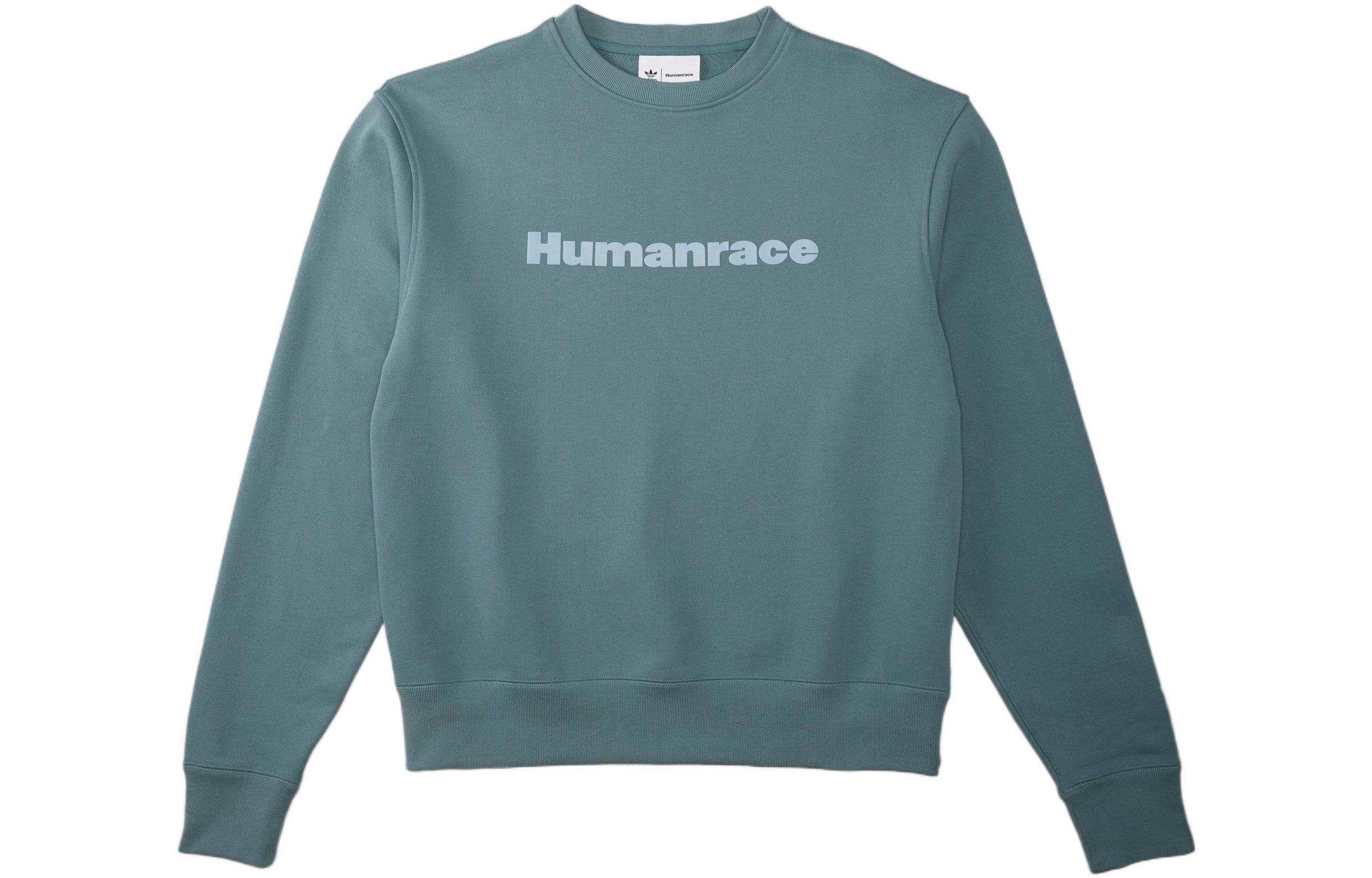 adidas Originals Pharrell Williams Unisex Pullover Crewneck Sweatshirt Green HK6694