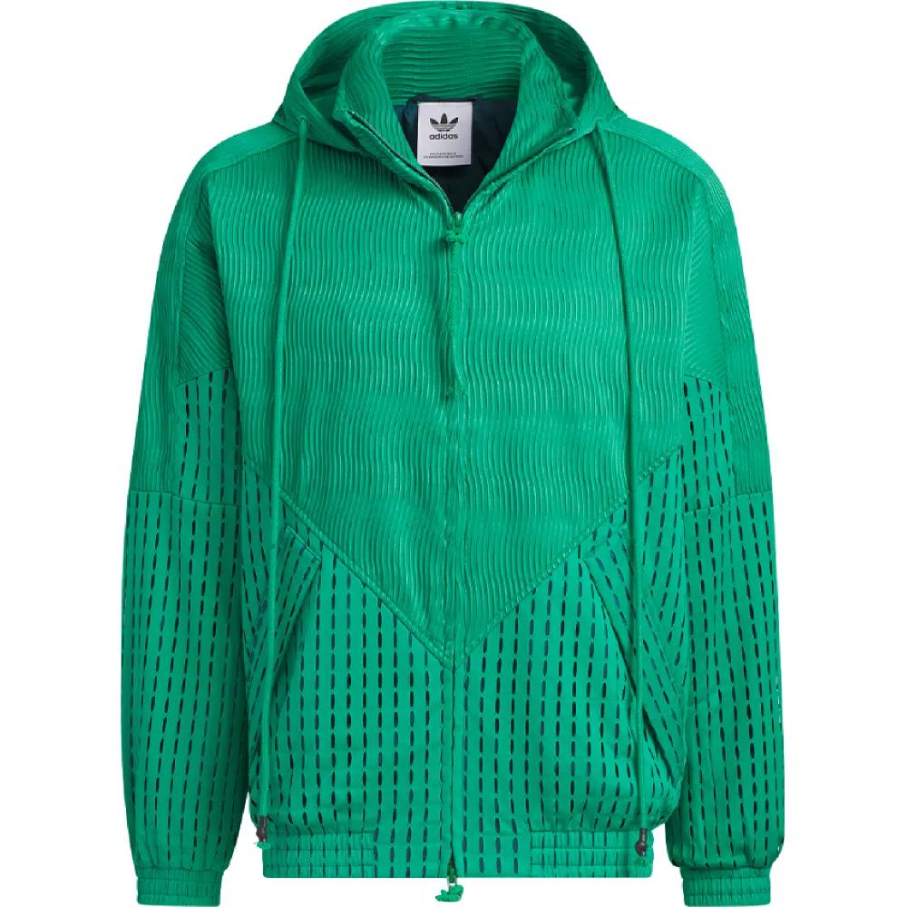 adidas Originals SFTM Collaboration Full-Zip Hooded Jacket Smoke Green Unisex. IK8647