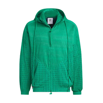 adidas Originals SFTM Collaboration Full-Zip Hooded Jacket Smoke Green Unisex. IK8647