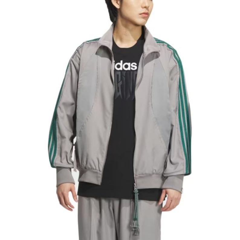 Lookbook adidas Originals x Song for the Mute FW24 Grey Green Striped Track Jacket Unisex. JI9646