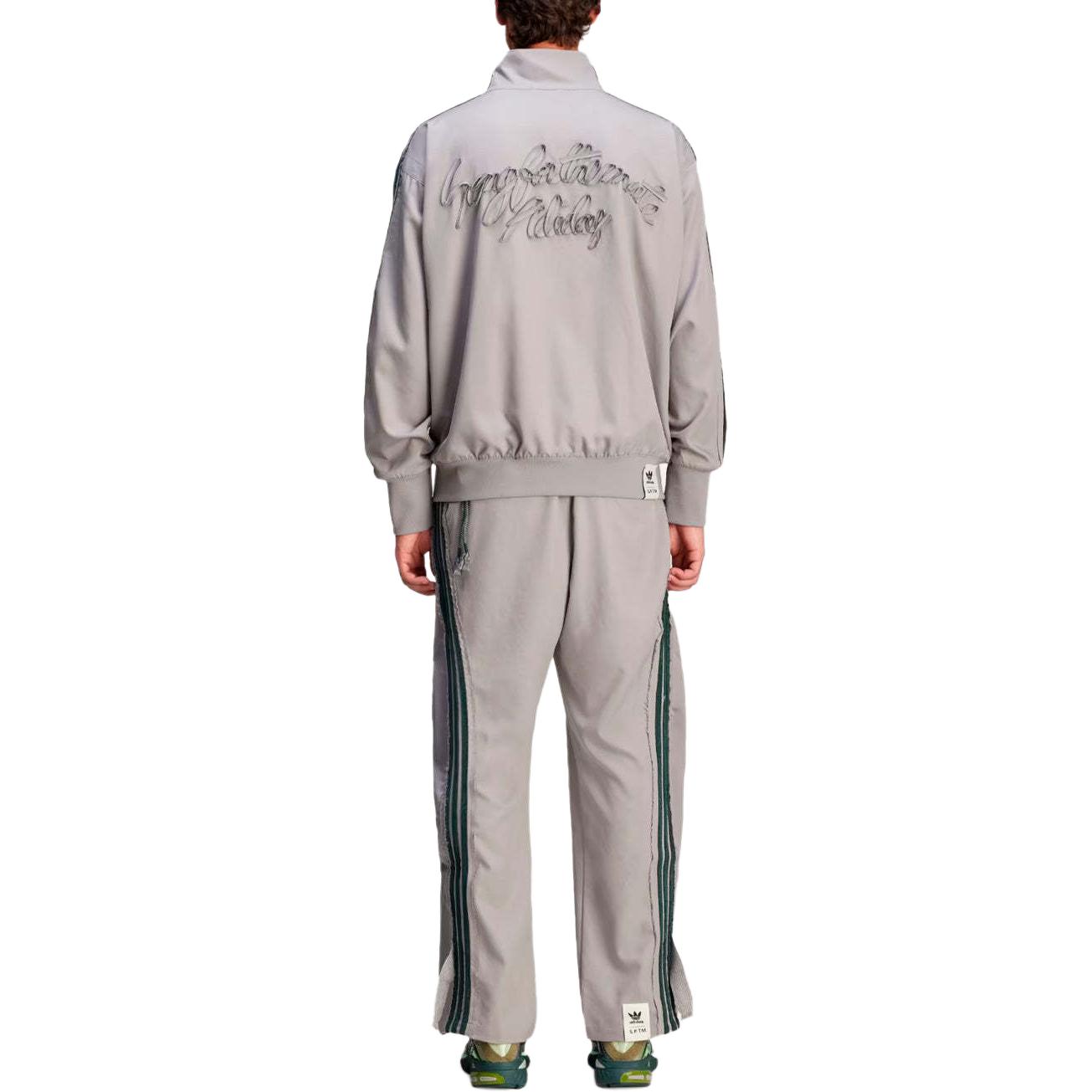 Purchase adidas Originals x Song for the Mute FW24 Grey Green Striped Track Jacket Unisex. JI9646