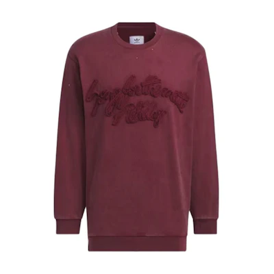 adidas Originals Song for the Mute FW24 Unisex Dark Red Crewneck Sweatshirt JI9641