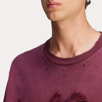 adidas Originals x Song for the Mute FW24 Unisex Dark Red Crewneck Sweatshirt JI9641 Details for adidas Originals x Song for the Mute FW24 Unisex Dark Red Crewneck Sweatshirt JI9641
