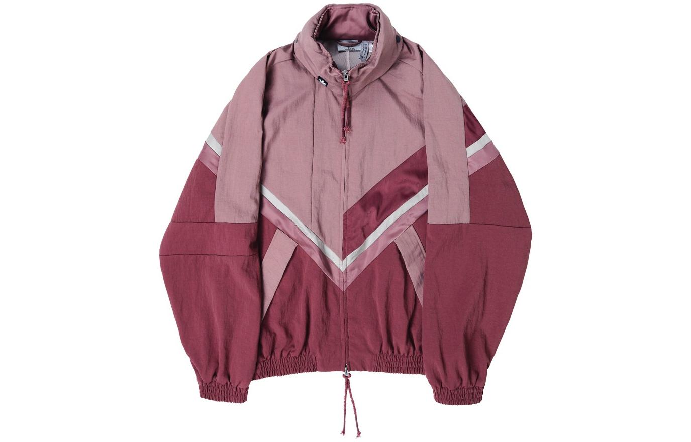 adidas Originals Song For The Mute Striped Colorblock Zip Jacket Pink Unisex IA9333 圖 2