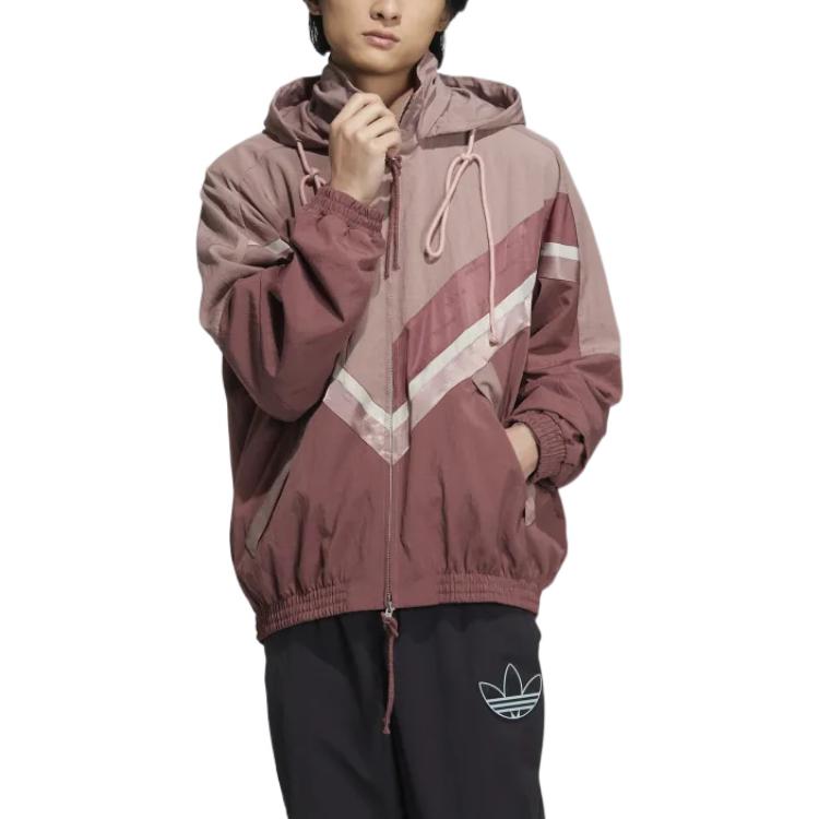 adidas Originals Song For The Mute Striped Colorblock Zip Jacket Pink Unisex IA9333 圖 3