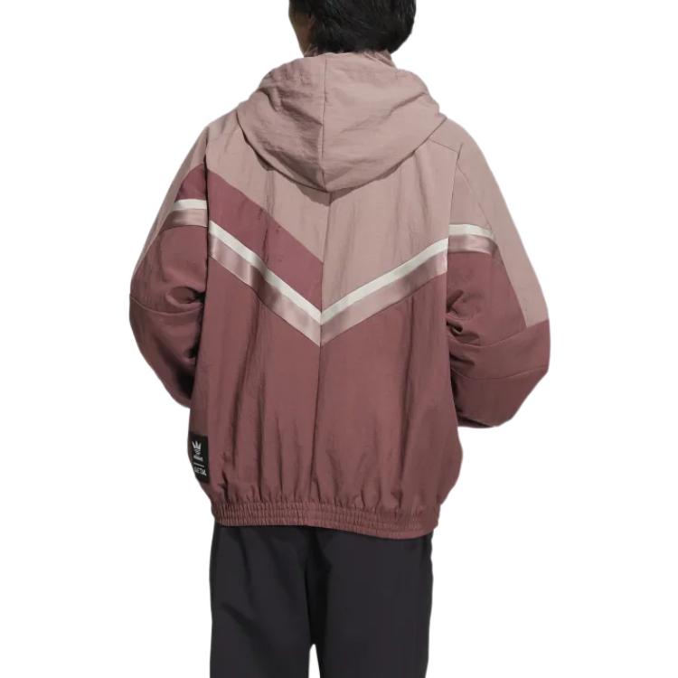 adidas Originals Song For The Mute Striped Colorblock Zip Jacket Pink Unisex IA9333 圖 4