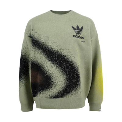 adidas Originals Song for the Mute Y-3 FW24 Unisex Soft Loose Crewneck Sweater Green JI9643