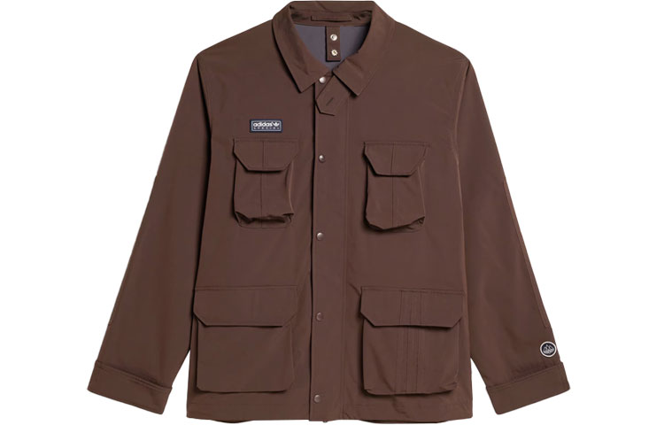 adidas Originals x SPEZIAL Haslingden Brown Logo Utility Jacket for Men IN6760