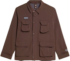 adidas Originals x SPEZIAL Haslingden Brown Logo Utility Jacket for Men IN6760 adidas Originals x SPEZIAL Haslingden Brown Logo Utility Jacket for Men IN6760