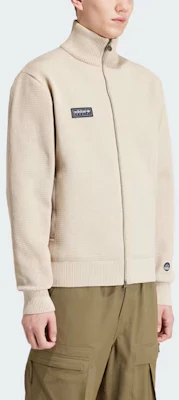 阿迪达斯Originals x SPEZIAL Lawton复古风针织夹克米色外套 IN6757 Details for 阿迪达斯Originals x SPEZIAL Lawton复古风针织夹克米色外套 IN6757