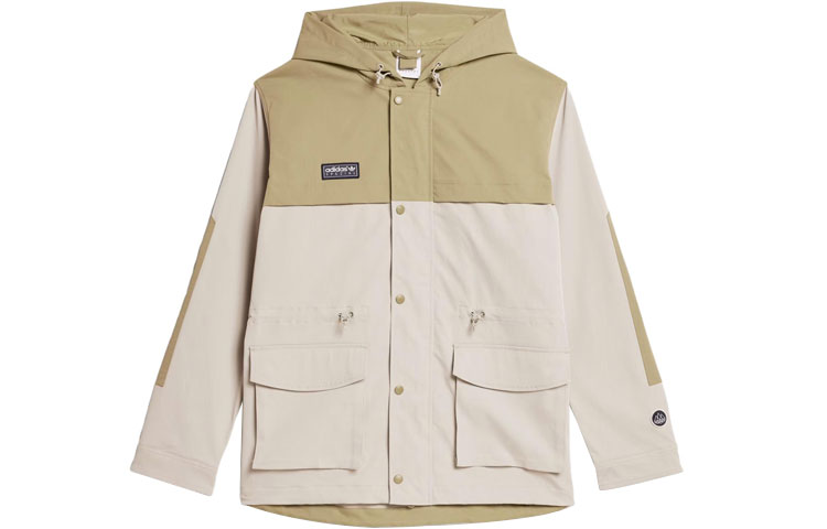 adidas Originals x SPEZIAL Moorfield Logo Patchwork Multi-Pocket Jacket Khaki Men. IN6753