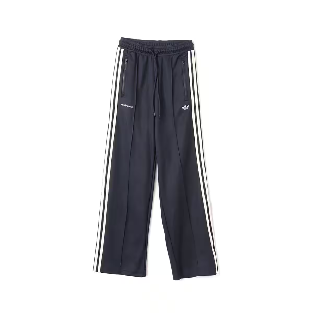 adidas Originals x Sporty & Rich Track Pants Navy Unisex Casual Athletic Wear JN5332
