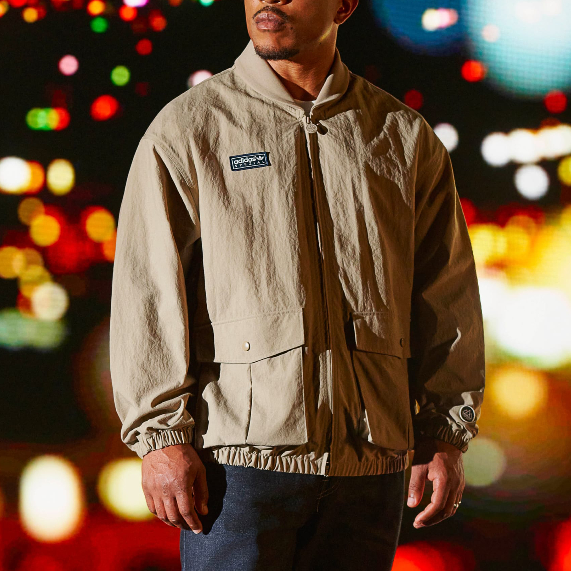 Sizing adidas Originals x SPZIAL SS24 Jaket Coklat Outdoor Utility Zip IM8927
