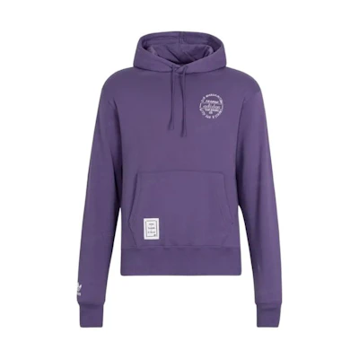 adidas Originals Su Yiming Hoodie Purple - Unisex with Comic Print Back & Pocket IK4306