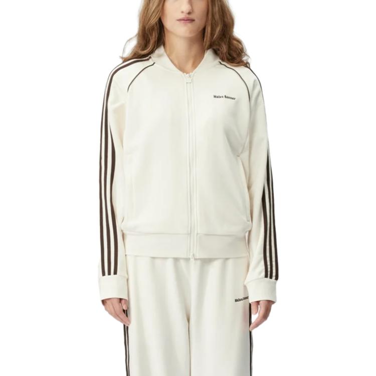 Shop Chaqueta Retro Blanca Unisex adidas Originals x Wales Bonner FW23. IM8394