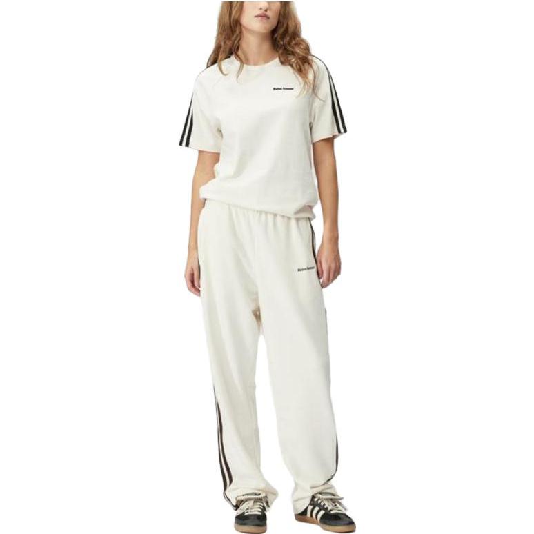 Lookbook adidas Originals x Wales Bonner FW23 Retro White Track Pants Unisex Classic Stripes IM8395