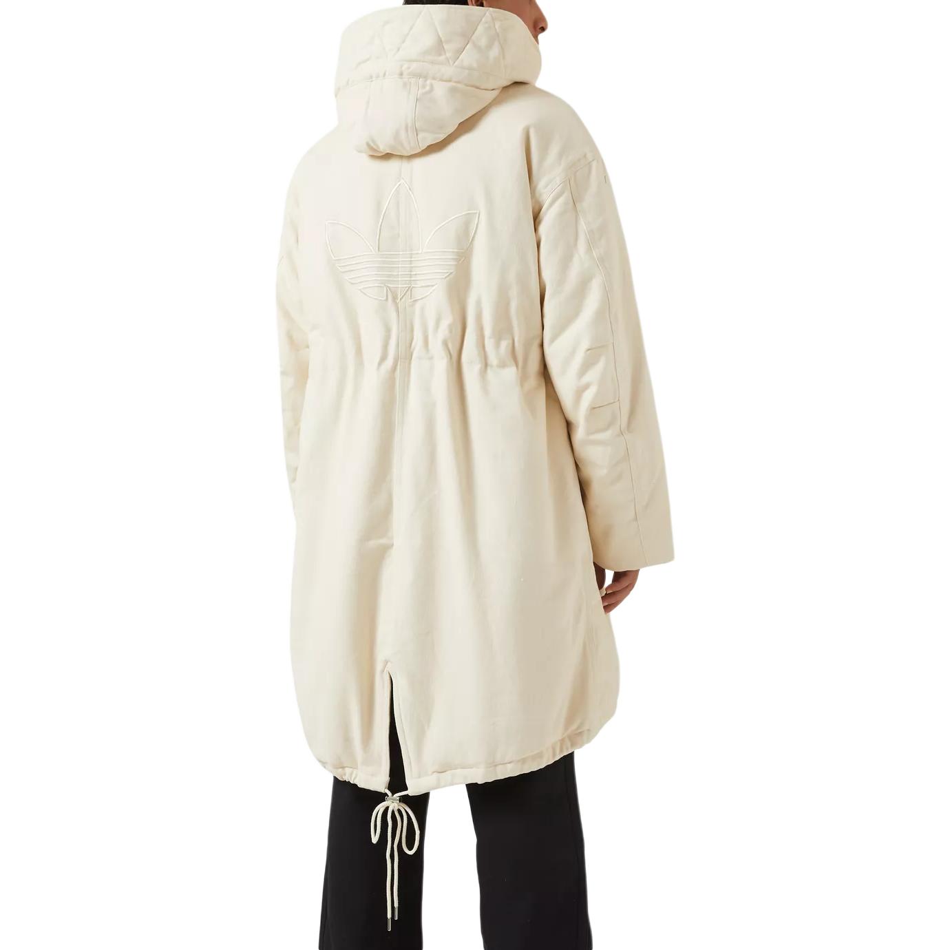 Lookbook adidas Originals x Wales Bonner FW24 米色徽标连帽夹克外套. JJ2928