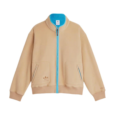 adidas Originals Wales Bonner FW24 Fleece Logo Jacket Cardboard Unisex. JJ2937