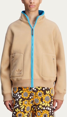 Jaket Fleece Logo Unisex adidas Originals x Wales Bonner FW24 Cardboard. JJ2937 Details for Jaket Fleece Logo Unisex adidas Originals x Wales Bonner FW24 Cardboard. JJ2937