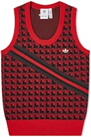 adidas Originals x Wales Bonner Red Black Striped Knit Tank Top Unisex. HG6267 adidas Originals x Wales Bonner Red Black Striped Knit Tank Top Unisex. HG6267
