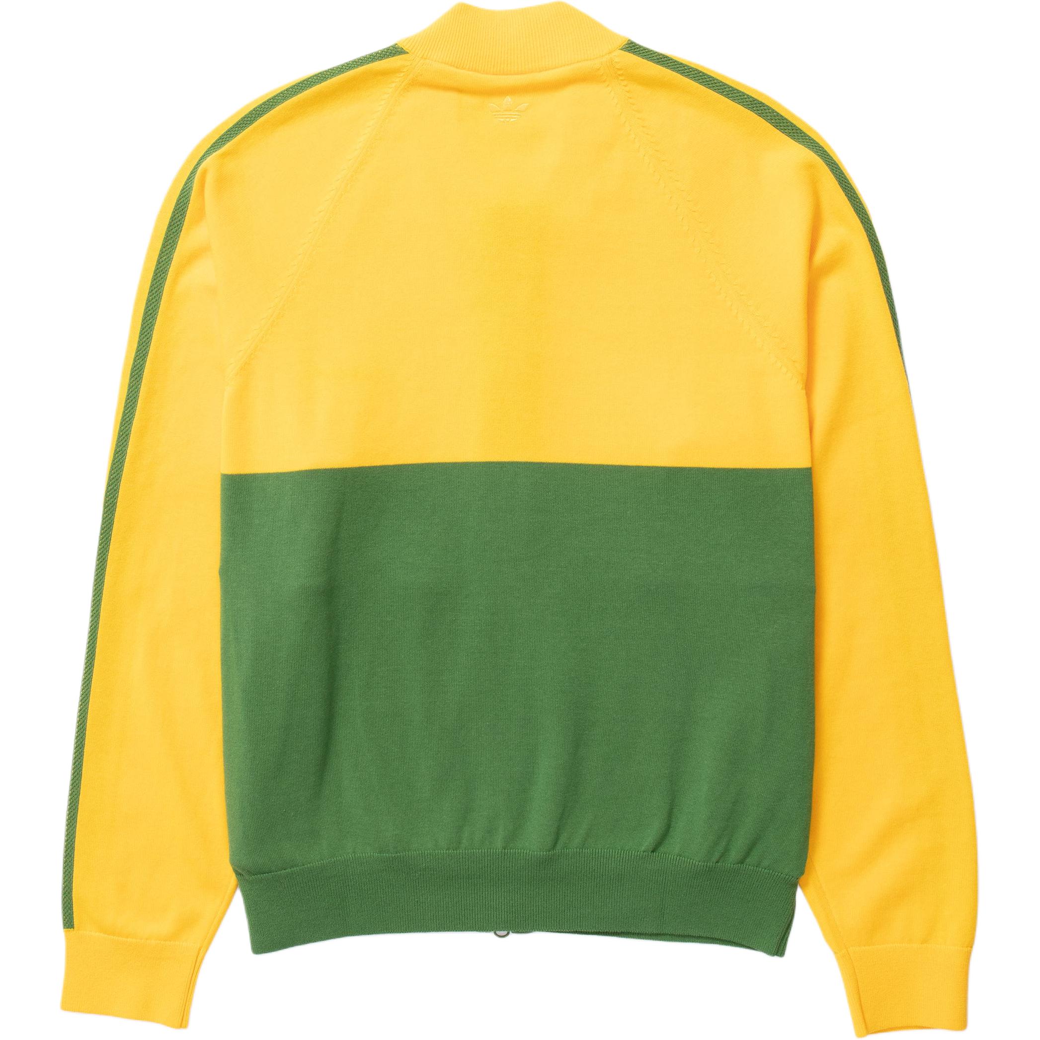 Lookbook Chaqueta adidas Originals x Wales Bonner SS24 Verde Colorblock para Hombre. IW1174