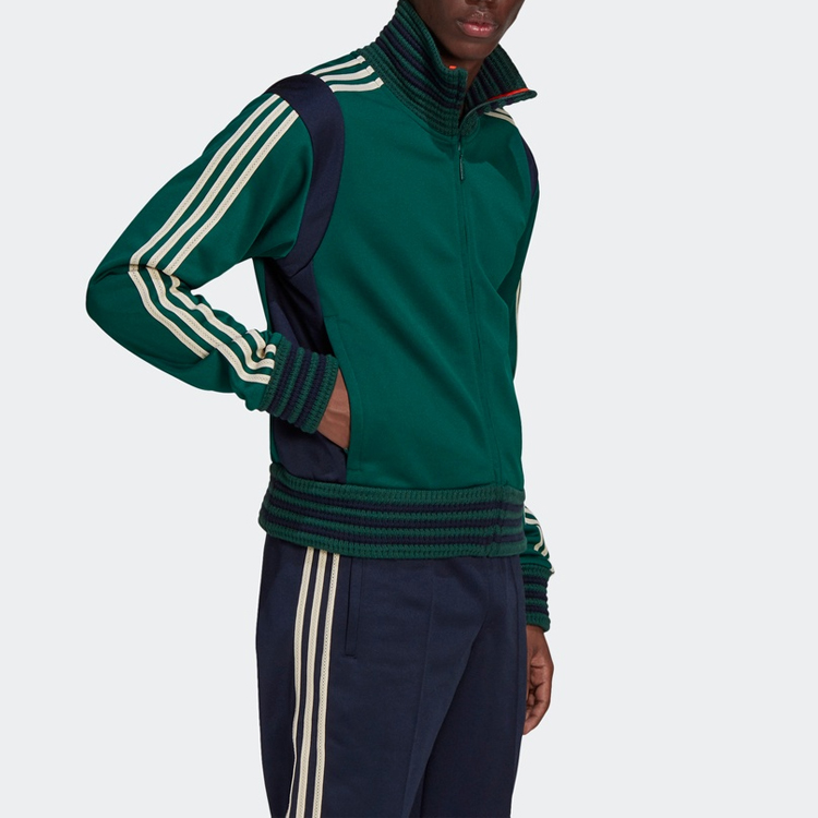 Details for adidas Originals x Wales Bonner Jaket Track Retro Hijau Lelaki. GL5184