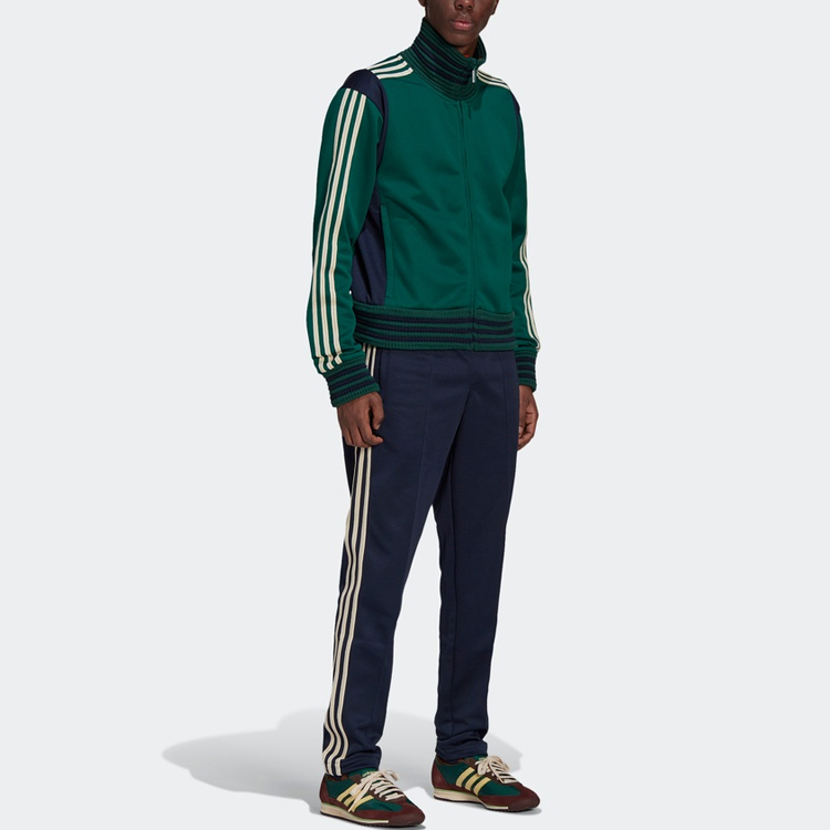 Sizing adidas Originals x Wales Bonner Jaket Track Retro Hijau Lelaki. GL5184