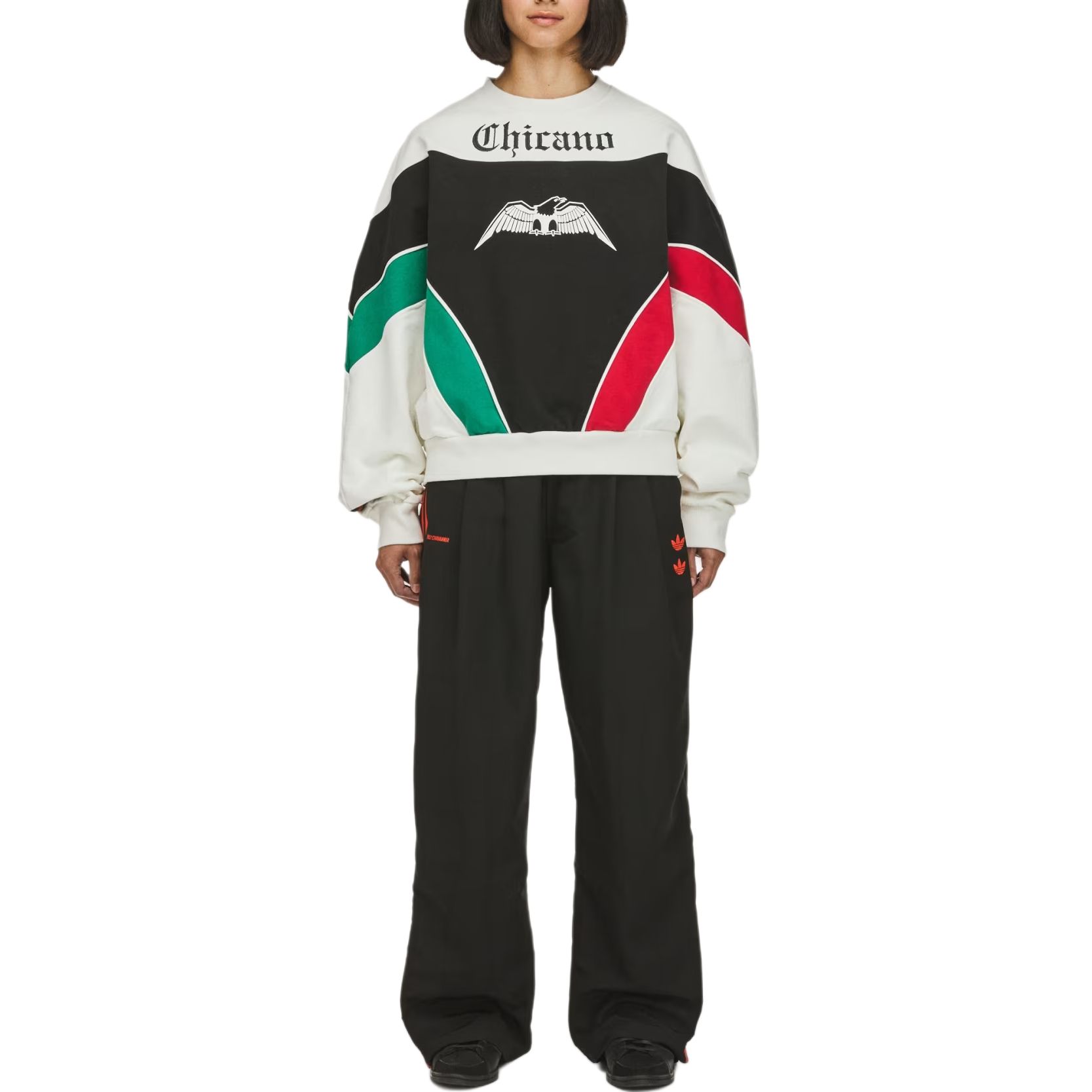 Shop adidas Originals x Willy Chavarria SS25 Chicano Krim Sweatshirt. JW1444