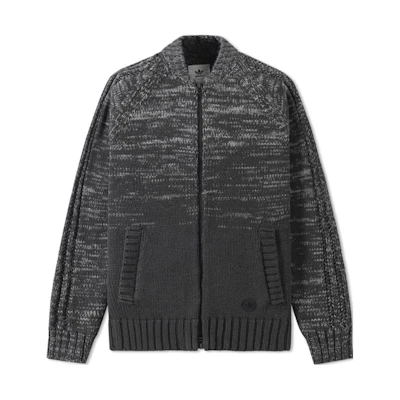 adidas Originals Wings + Horns Grey Bomber Jacket with Trefoil Patch az1495