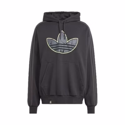 adidas Originals Youth of Paris Hoodie Black Unisex with Front Logo Design IU3310