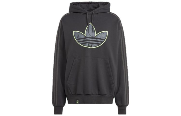 adidas Originals Youth of Paris Hoodie Black Unisex with Front Logo Design IU3310 圖 2