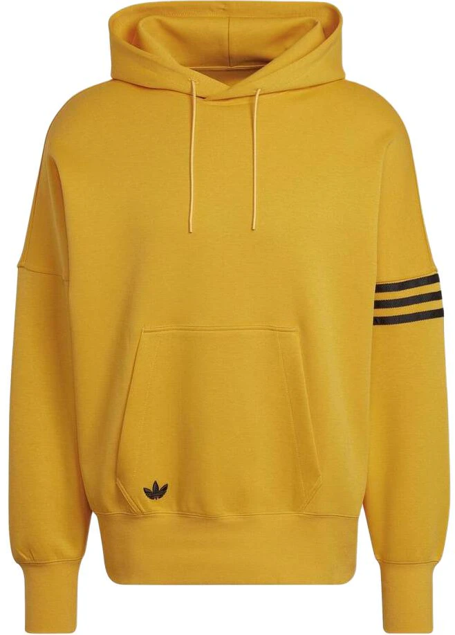 adidas-originals-yellow-hoodie-with-trefoil-logo-print-and-striped-drawstring-hm-1873