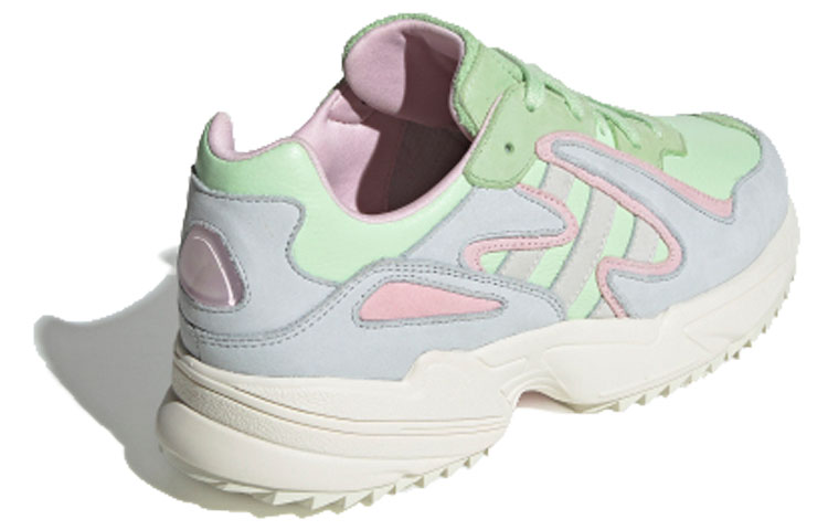 Lookbook 아디다스 오리지널 YUNG-96 카즘 신발 블루/그린/핑크 EE8008 EE8008