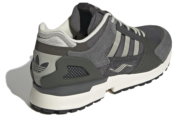 Shop adidas originals ZX 10000C 舒適 耐磨 低幫 跑步鞋 男款 灰