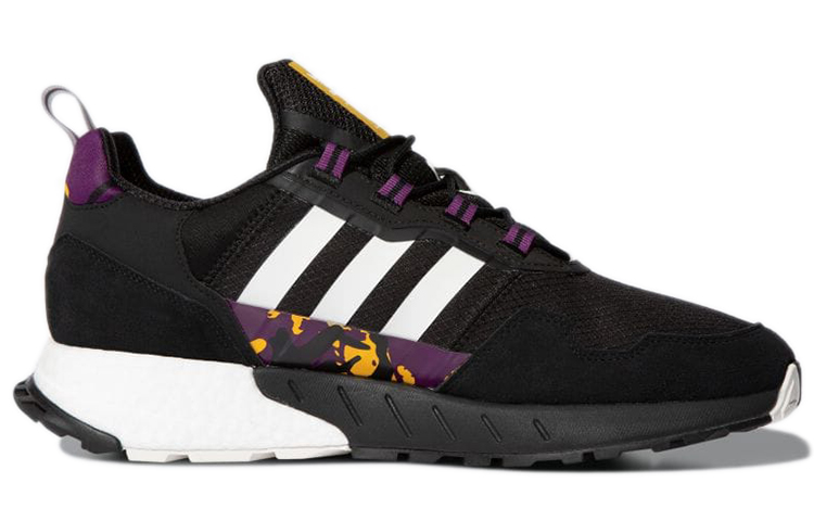 Order adidas originals ZX 1K Boost 舒適透氣運動鞋 黑紫 男女款