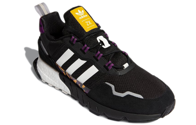 Lookbook adidas originals ZX 1K Boost 舒適透氣運動鞋 黑紫 男女款