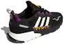 Shop adidas originals ZX 1K Boost 舒適透氣運動鞋 黑紫 男女款