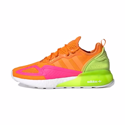 adidas originals ZX 2K Boost 'Orange Pink Green'