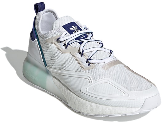adidas Originals ZX 2K Boost 'White Blue Gray' GY3548 Lookbook adidas Originals ZX 2K Boost 'White Blue Gray' GY3548