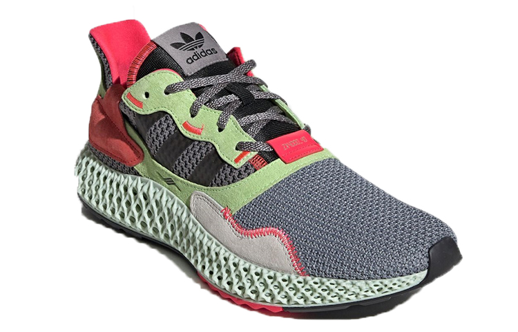 Order adidas Originals ZX 4000 4D 耐磨低筒跑步鞋 灰綠