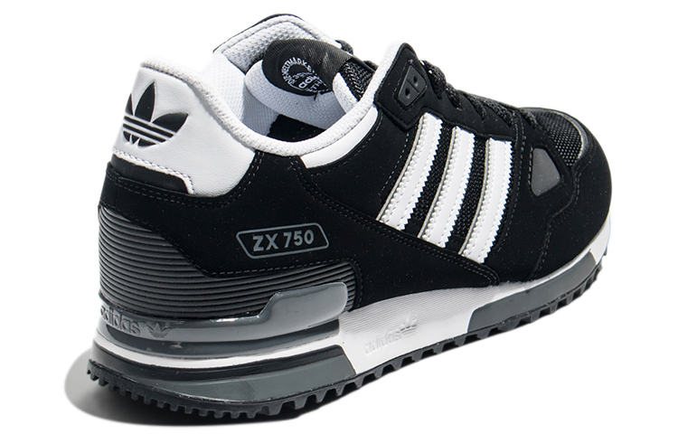 Shop adidas originals ZX 750 低筒運動休閒鞋 男女通款 黑白色