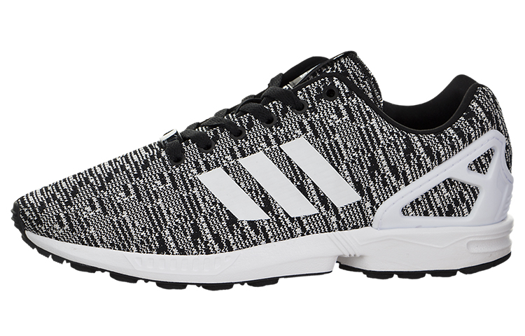 adidas Originals ZX Flux Black White Breathable Low-Top Running Shoes BB2166 (Shoes)