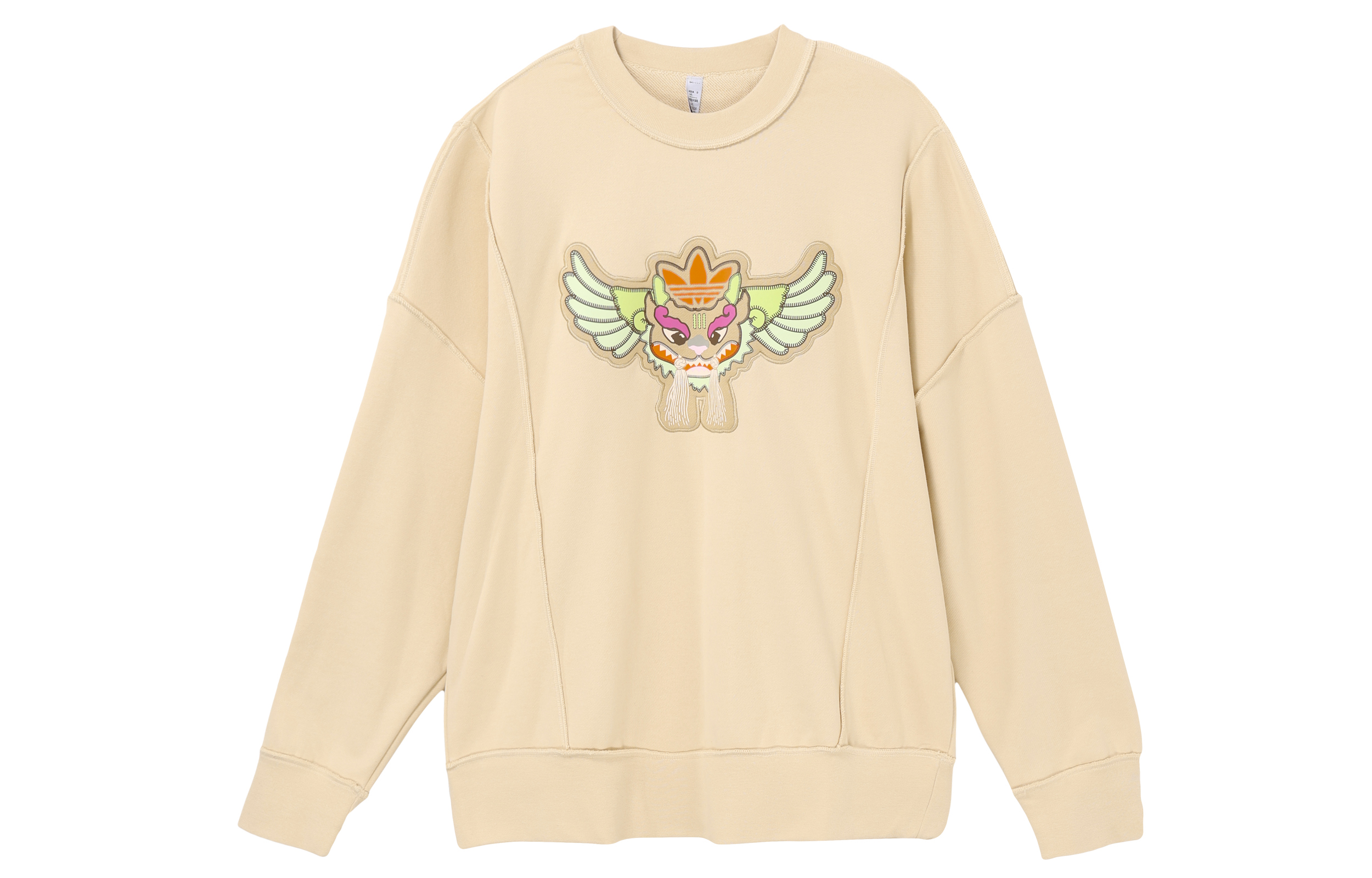 adidas Origins Cartoon Embroidered Crewneck Sweatshirt Men’s Rock Sandstorm Soil IP7549
