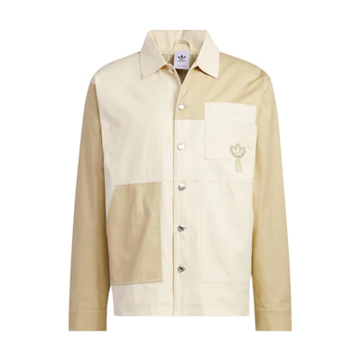 adidas Origins Series Logo Embroidery Utility Jacket Khaki Brown Unisex Style IK8660