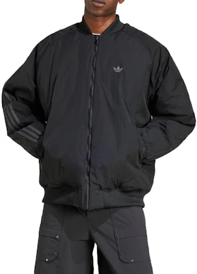 adidas OS Bomber Jaket Santai Retro Loose Fit Tahan Angin Hitam. JC7546 Lookbook adidas OS Bomber Jaket Santai Retro Loose Fit Tahan Angin Hitam. JC7546