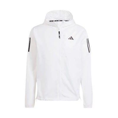 adidas OTR B Three Stripes Printed Zip Hoodie Jacket White IK7433
