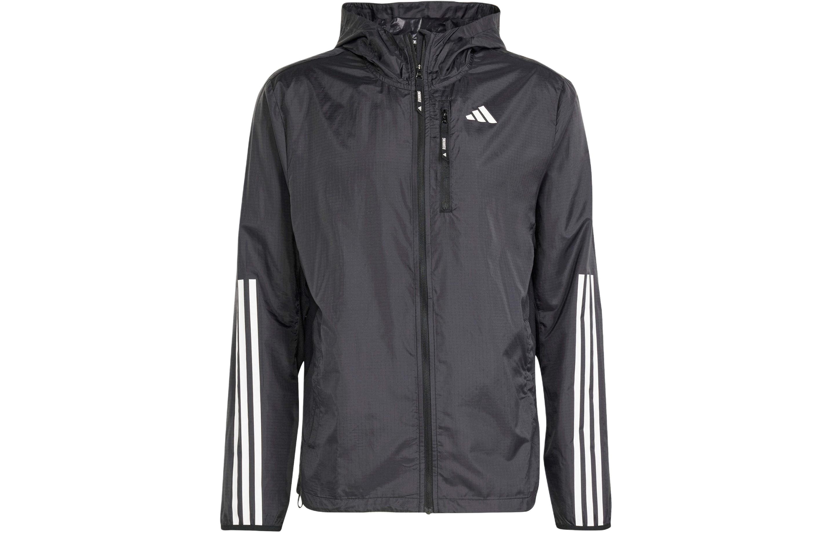 adidas OTR E 3-Stripes Colorblock Hoodie Jacket Black IK4986