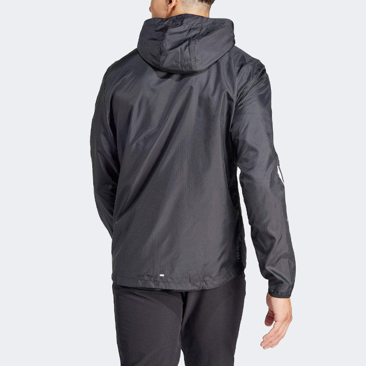 adidas OTR E 3-Stripes Colorblock Hoodie Jacket Black IK4986 圖 4